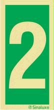 Webshop Datema Nautical Safety. Safety sign; Station number 2 - 150mm x ...