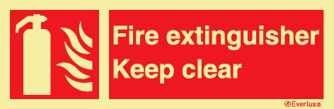 Webshop Datema Nautical Safety. Fire extinguisher keep clear landscape ...