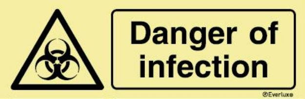 Webshop Datema Nautical Safety. Danger of infection (Hazard Warning ...