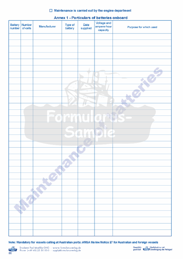 Webshop Datema Nautical Safety. Radio Log Book GMDSS