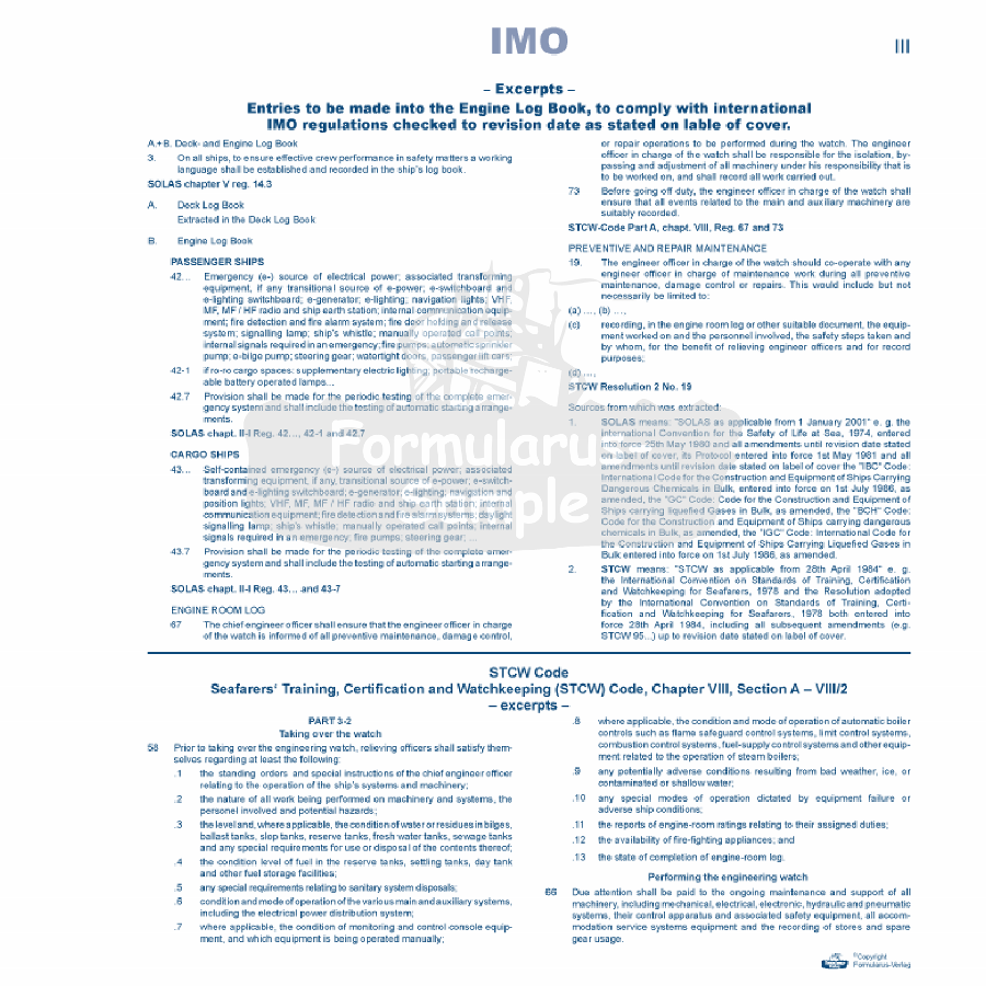 Webshop Datema Nautical Safety. Engine Log Book