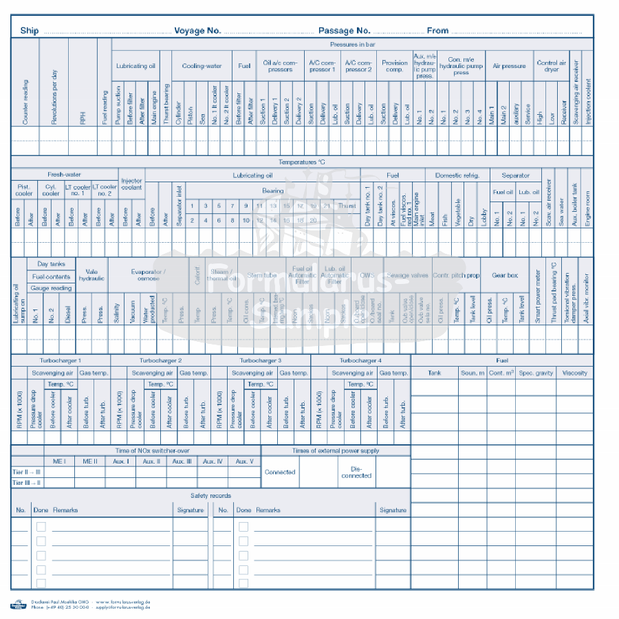 Webshop Datema Nautical Safety. Engine Log Book