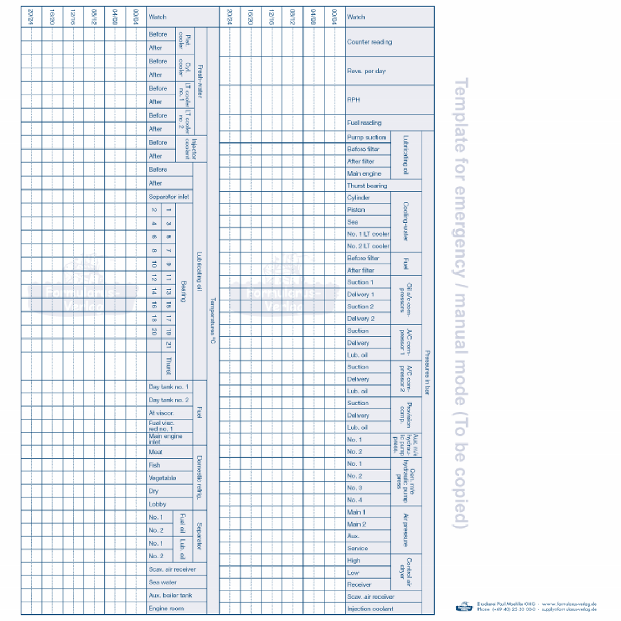 Webshop Datema Nautical Safety. Engine Log Book