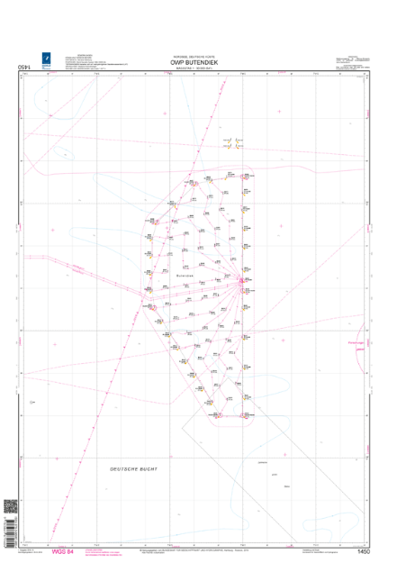 Webshop Datema Nautical Safety. German chart 1450 - OWP Butendiek
