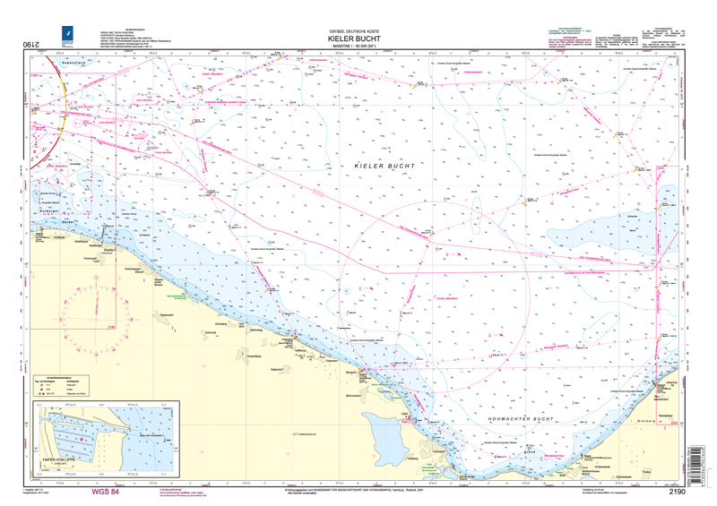 Webshop Datema Nautical Safety. German chart 2190 - Kieler Bucht