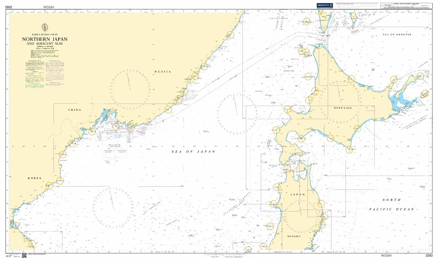 Webshop Datema Nautical Safety. BA 2293 - Northern Japan and adjacent Seas
