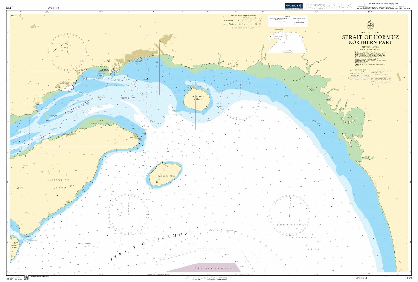 Webshop Datema Nautical Safety. BA 3173 - Strait of Hormuz - Northern Part