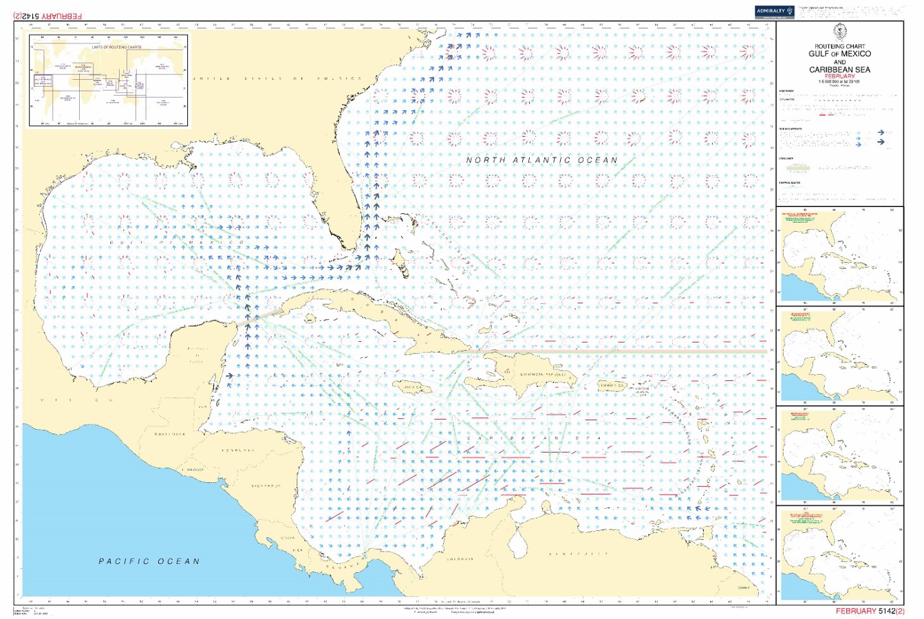 Webshop Datema Nautical Safety. BA 5142(2) - RC Chart Caribbean Sea FEB