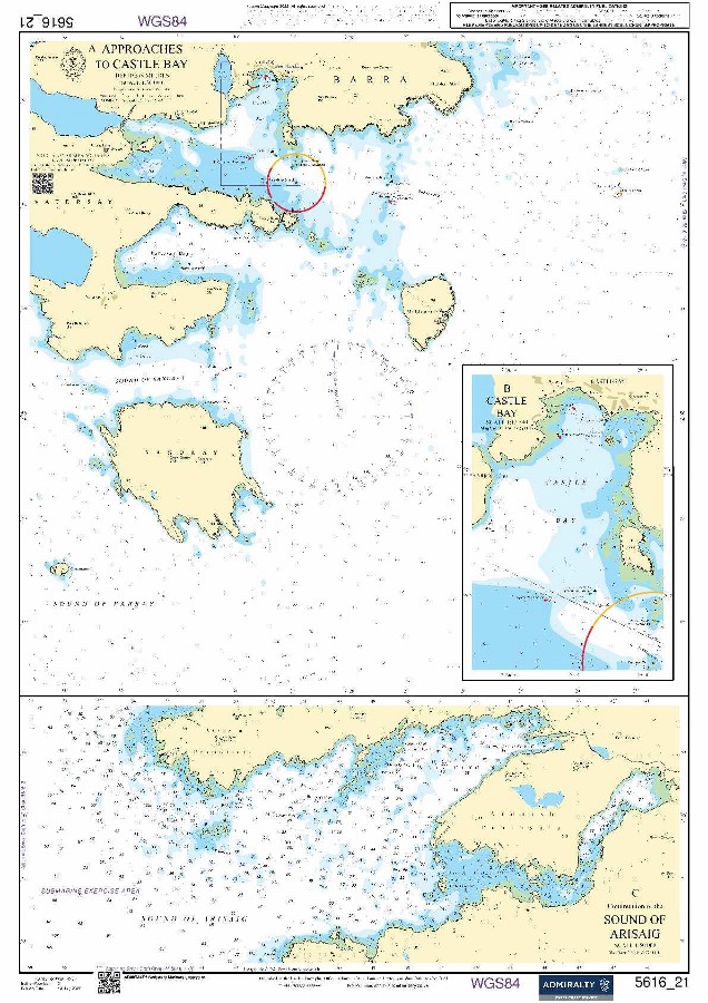 Webshop Datema Nautical Safety. BA 5616_21 - Approaches to Castle Bay