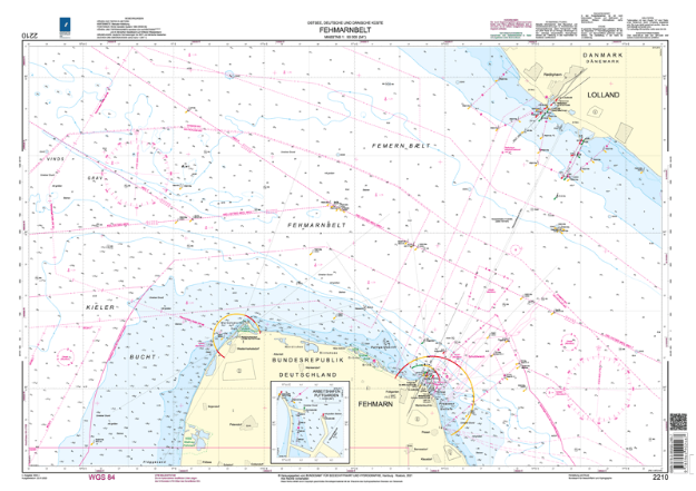 Webshop Datema Nautical Safety. German chart 2210 - Fehmarnbelt
