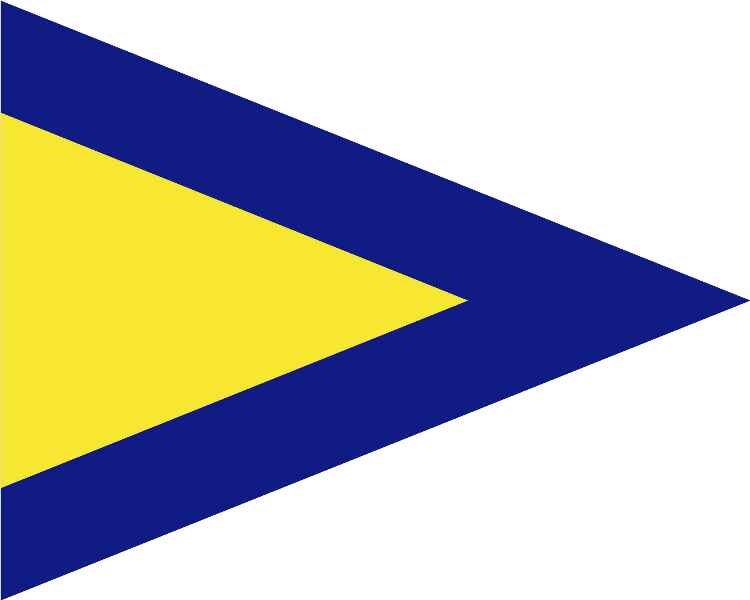 Webshop Datema Nautical Safety. Signal Flag 1st Substitute Pennant ...
