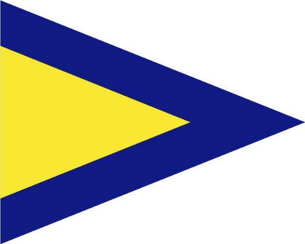 Webshop Datema Nautical Safety. Signal Flag 1st Substitute Pennant ...